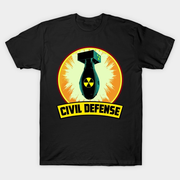 CIVIL DEFENSE T-Shirt by theanomalius_merch